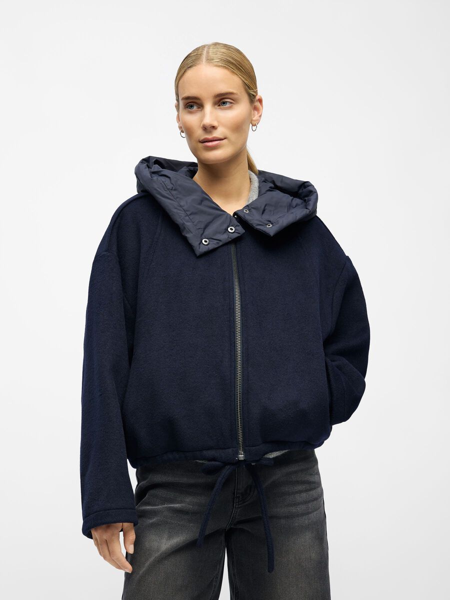 Moore Wool Bomber Jacket (Sky Captain)