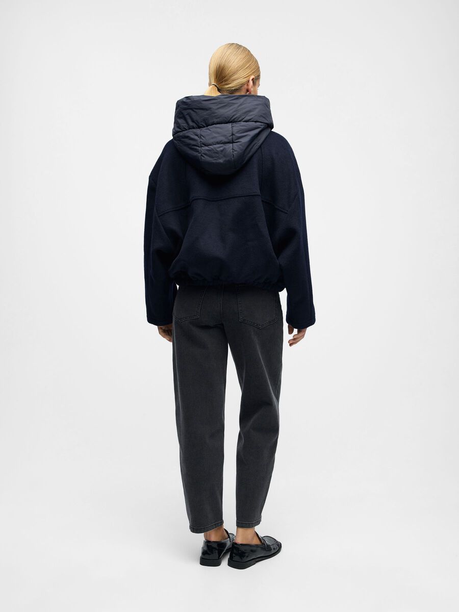 Moore Wool Bomber Jacket (Sky Captain)