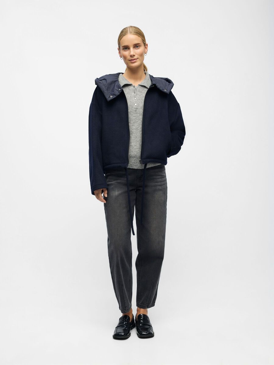 Moore Wool Bomber Jacket (Sky Captain)