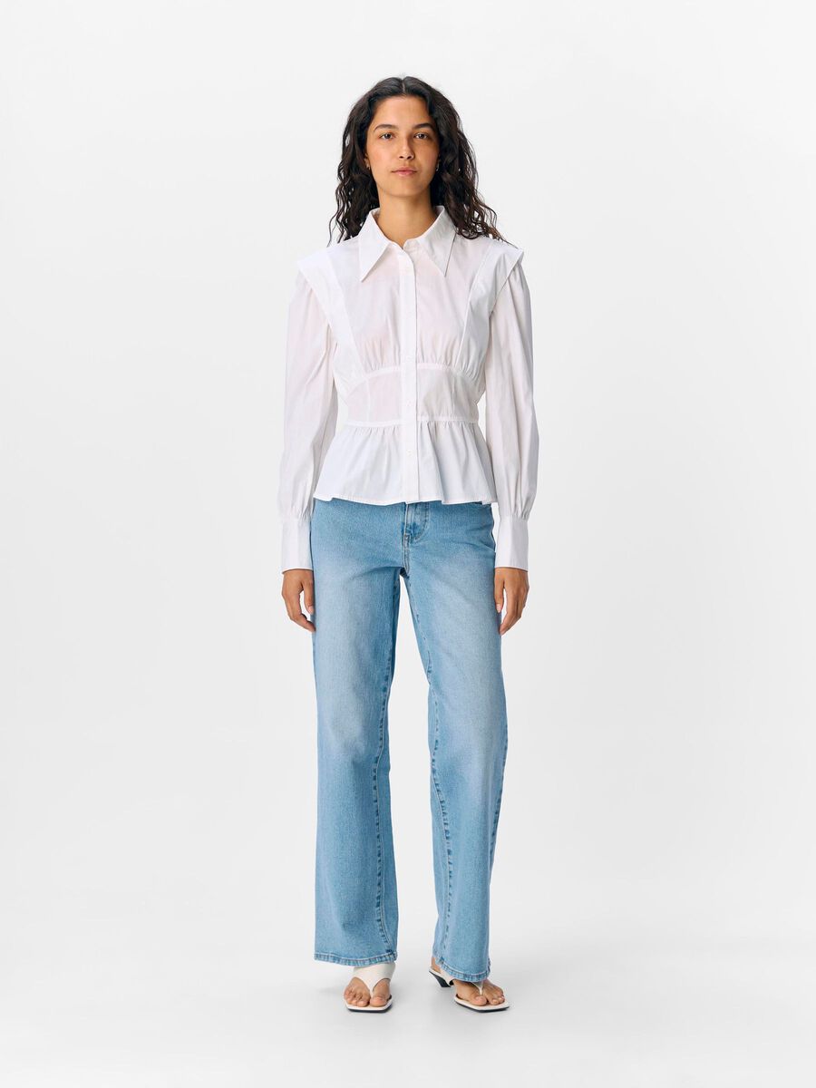 Jinny Fitted Shirt (Bright White)