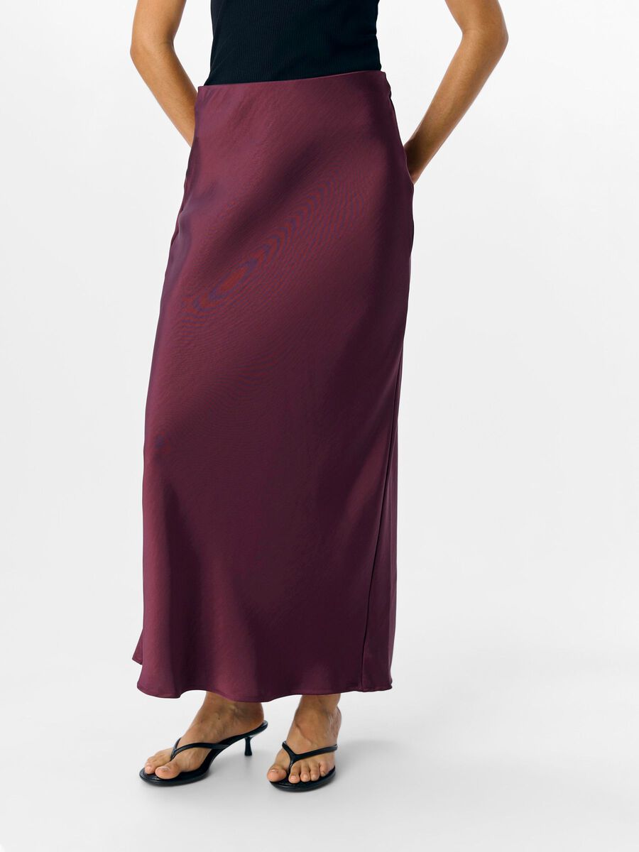 Carmen Maxi Skirt (Mauve Wine)