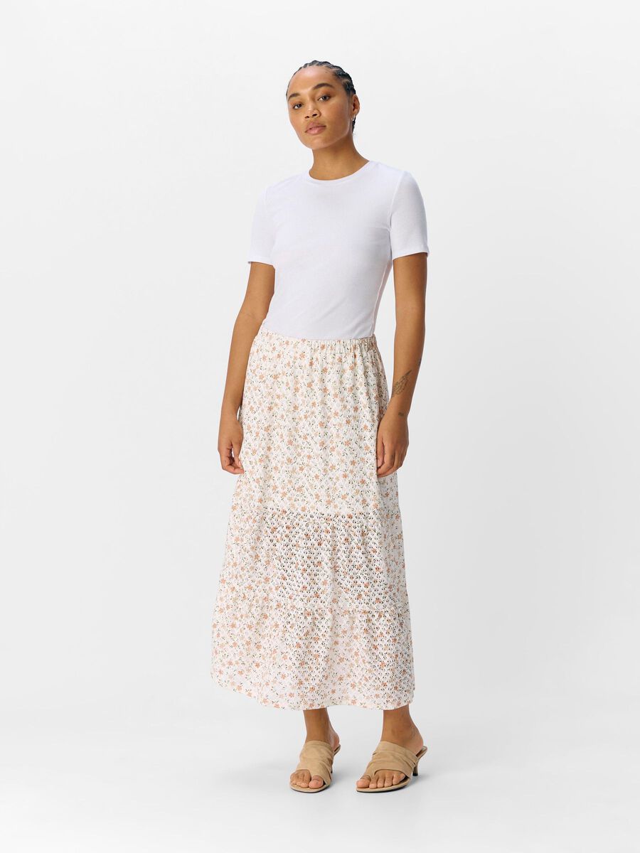 Regina Midi Skirt (Cloud Dancer)