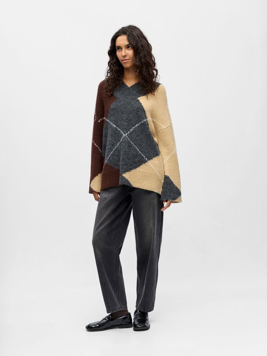 Gayle Knitted Jumper (Dark Grey Melange)