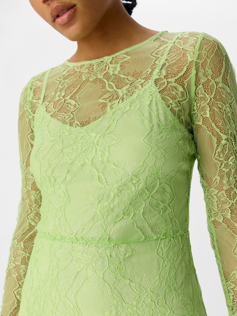 Quinn Mesh Maxi Dress (Lime Green)