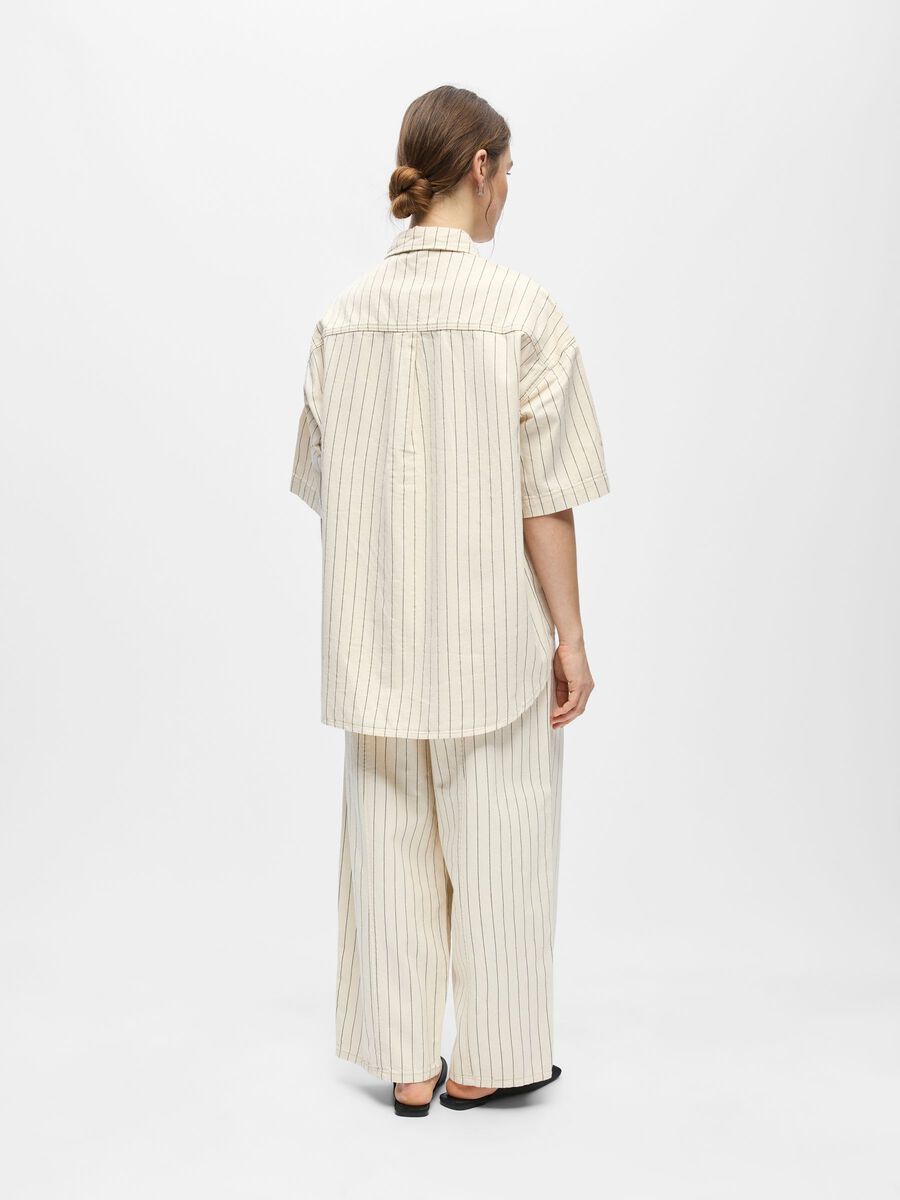 Cally Oversized Shirt (Birch/Black)
