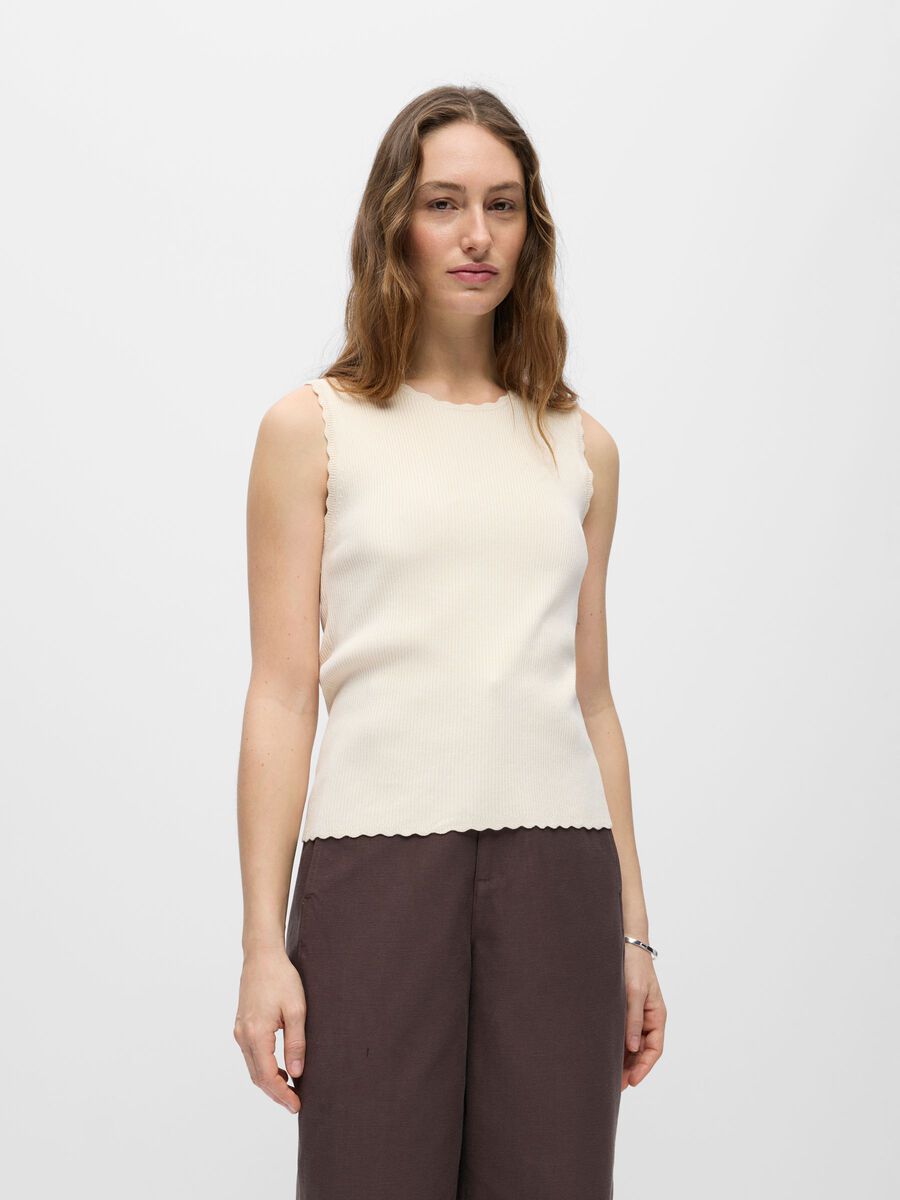 Kelly Sleeveless Top (Birch)