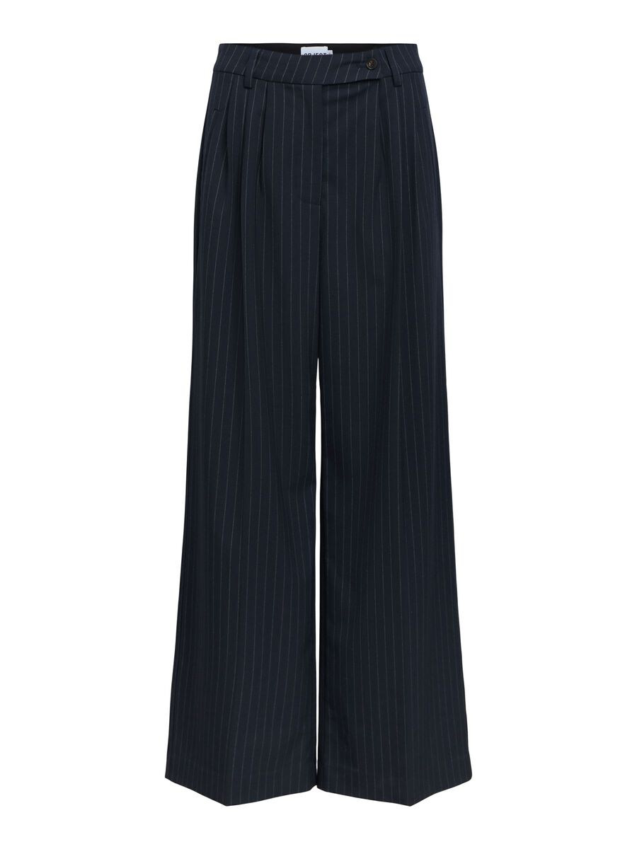Casey Wide Leg Trousers (Sky Captain/Birch)
