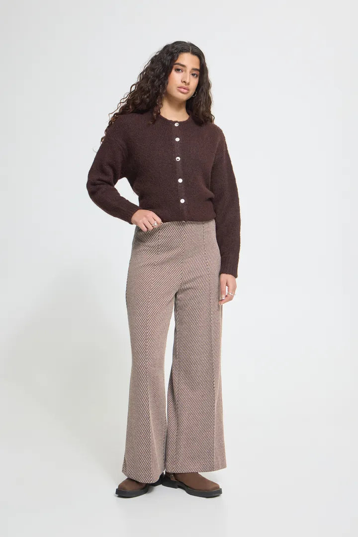 Kate Wide Leg Pants (Java/Almond)