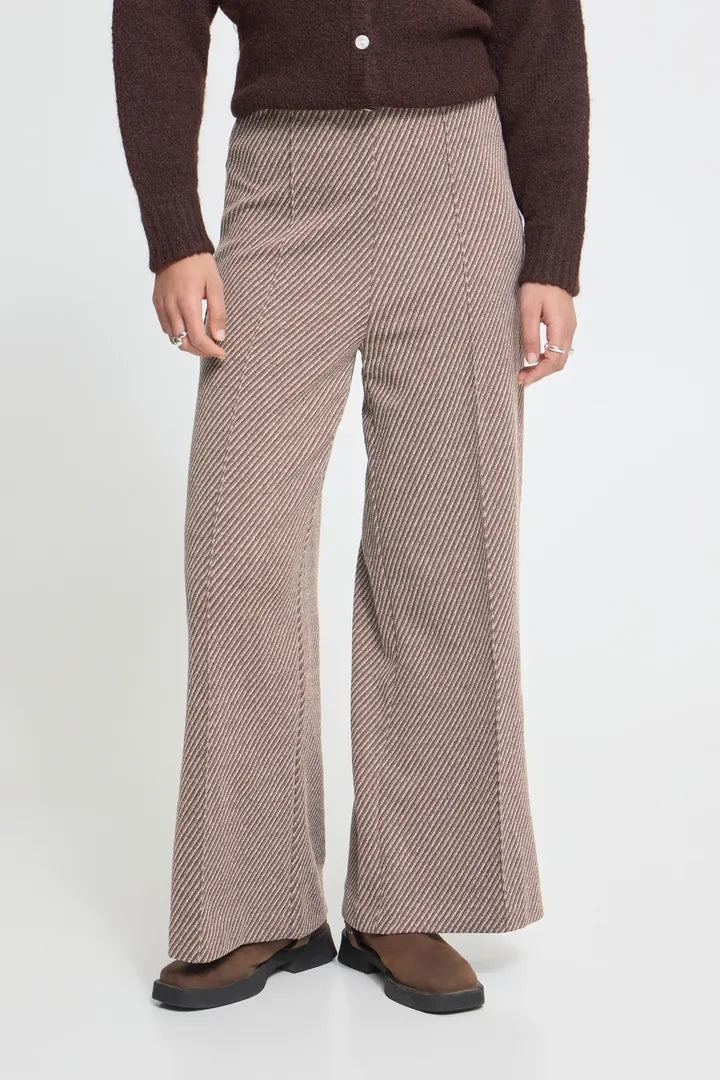 Kate Wide Leg Pants (Java/Almond)