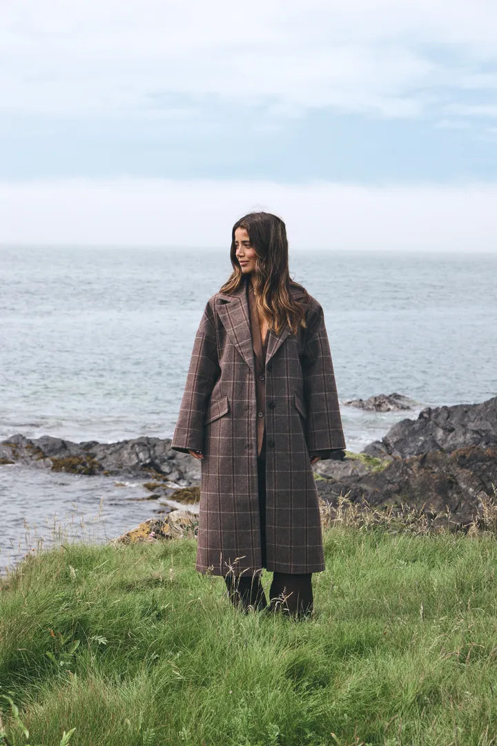 Emily Coat (Brown Check)