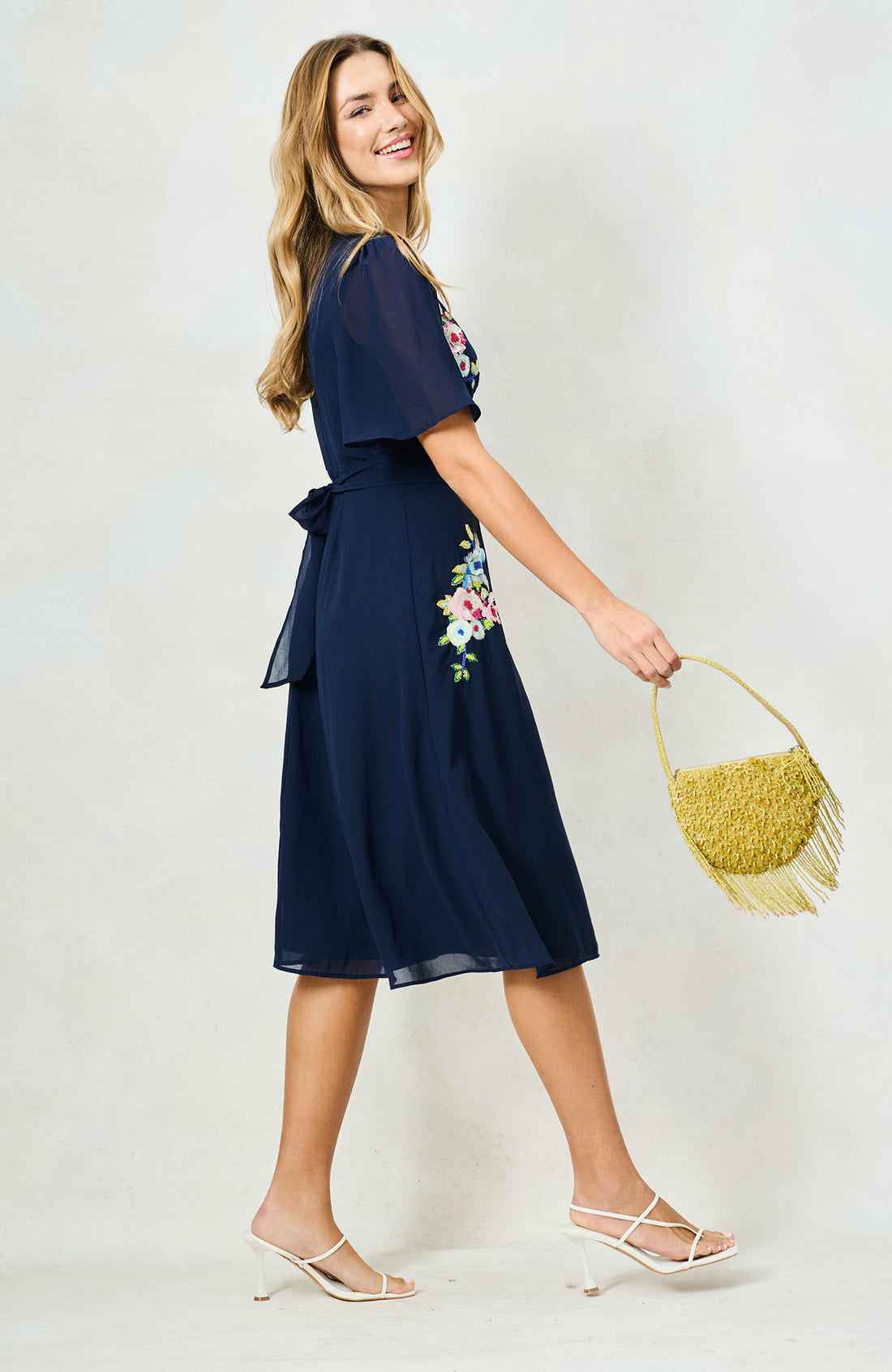 The Zaynab Midi Dress (Navy)