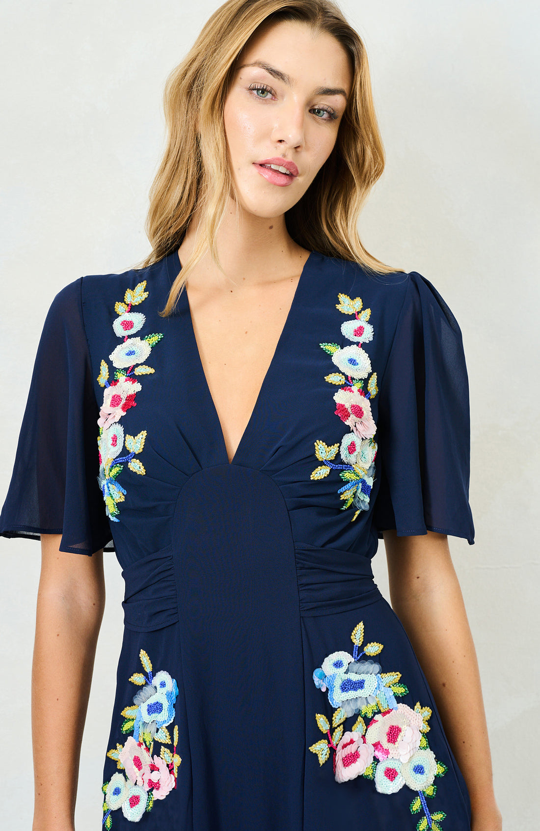 The Zaynab Midi Dress (Navy)
