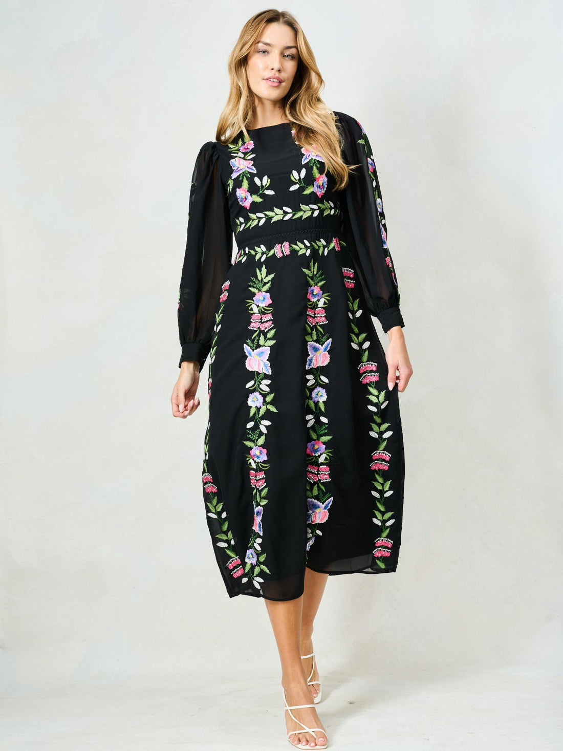 The Beth Midi Dress (Black)