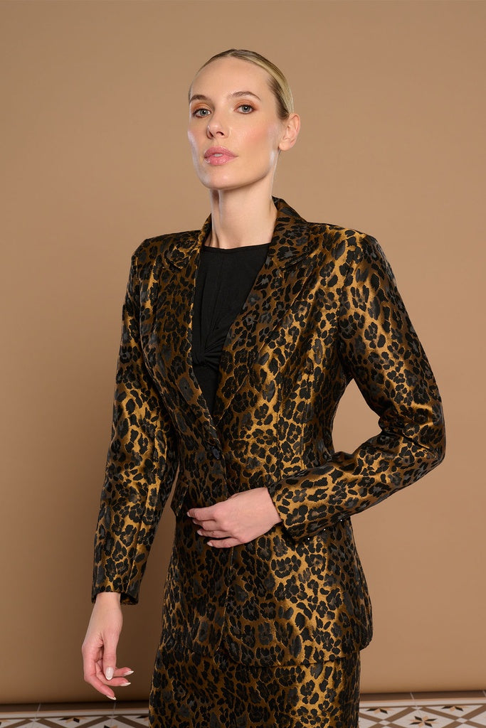 Chiara Blazer (Gold/Black)