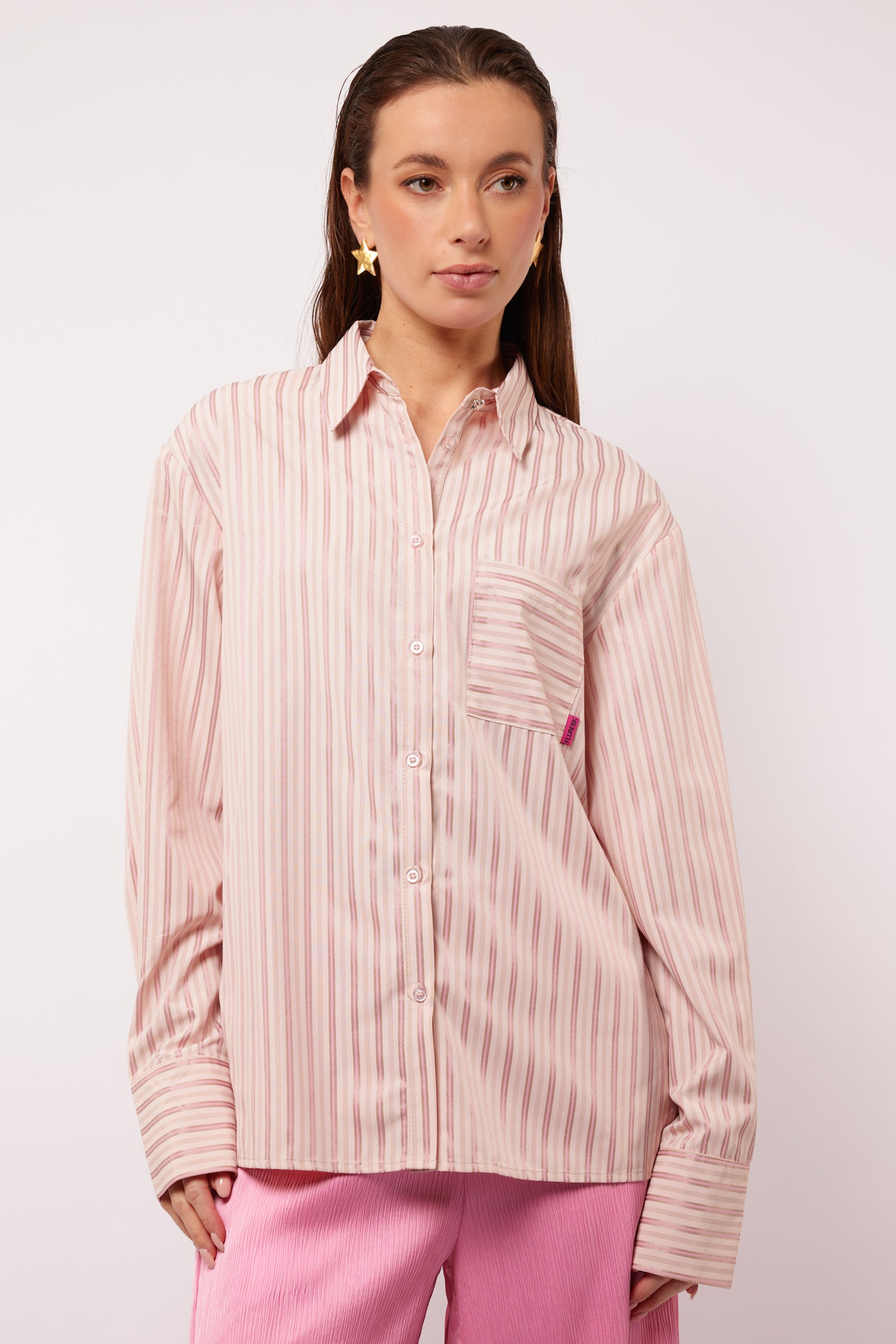 Denise Blouse (Sand/Blush Rose)