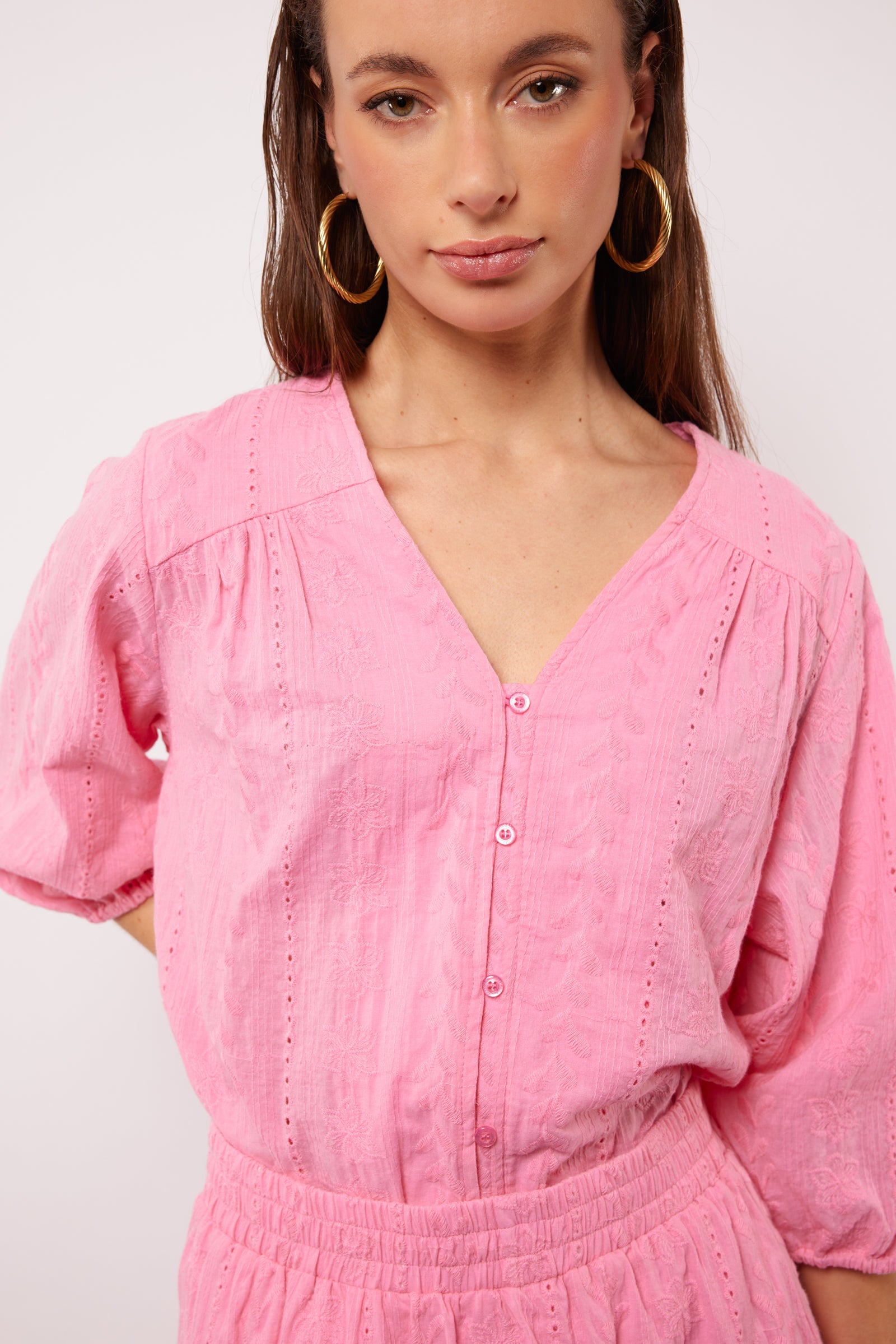 Amari Blouse (Blush Rose)