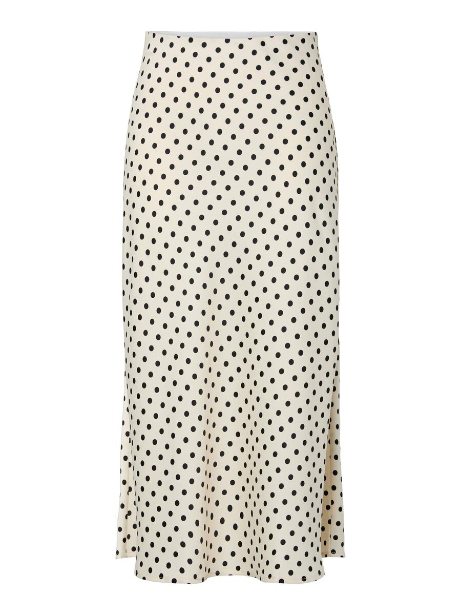 Pella Midi Skirt (Birch/Black Dot)