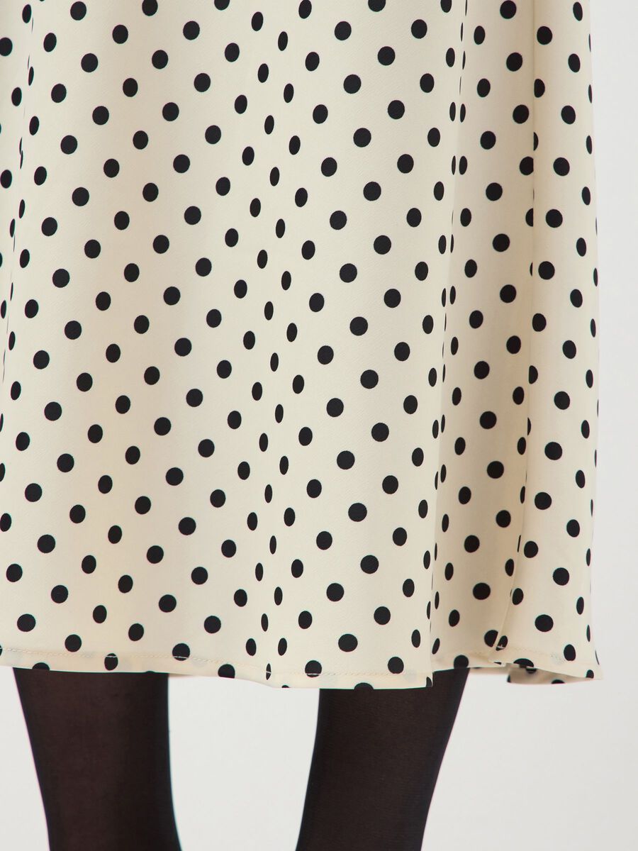 Pella Midi Skirt (Birch/Black Dot)