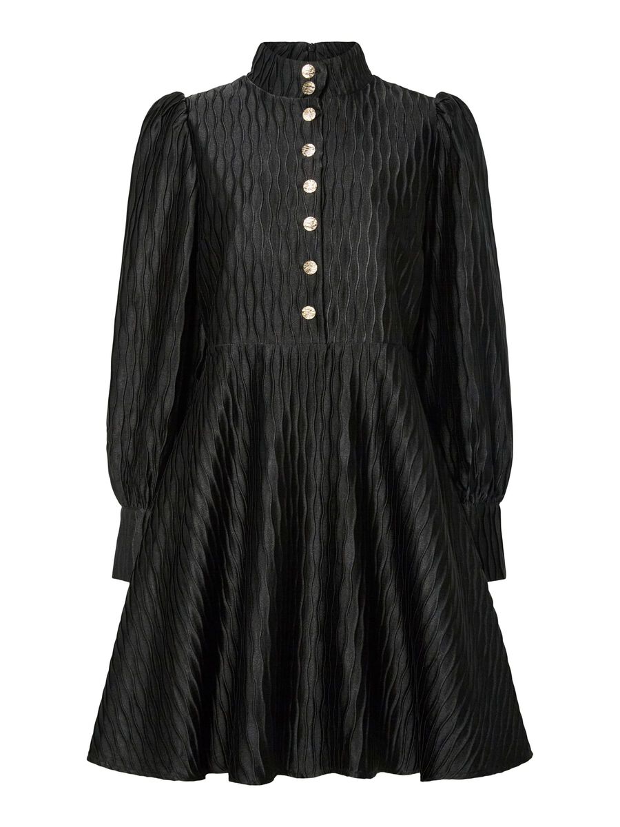 Rosa Jacquard Dress (Black)