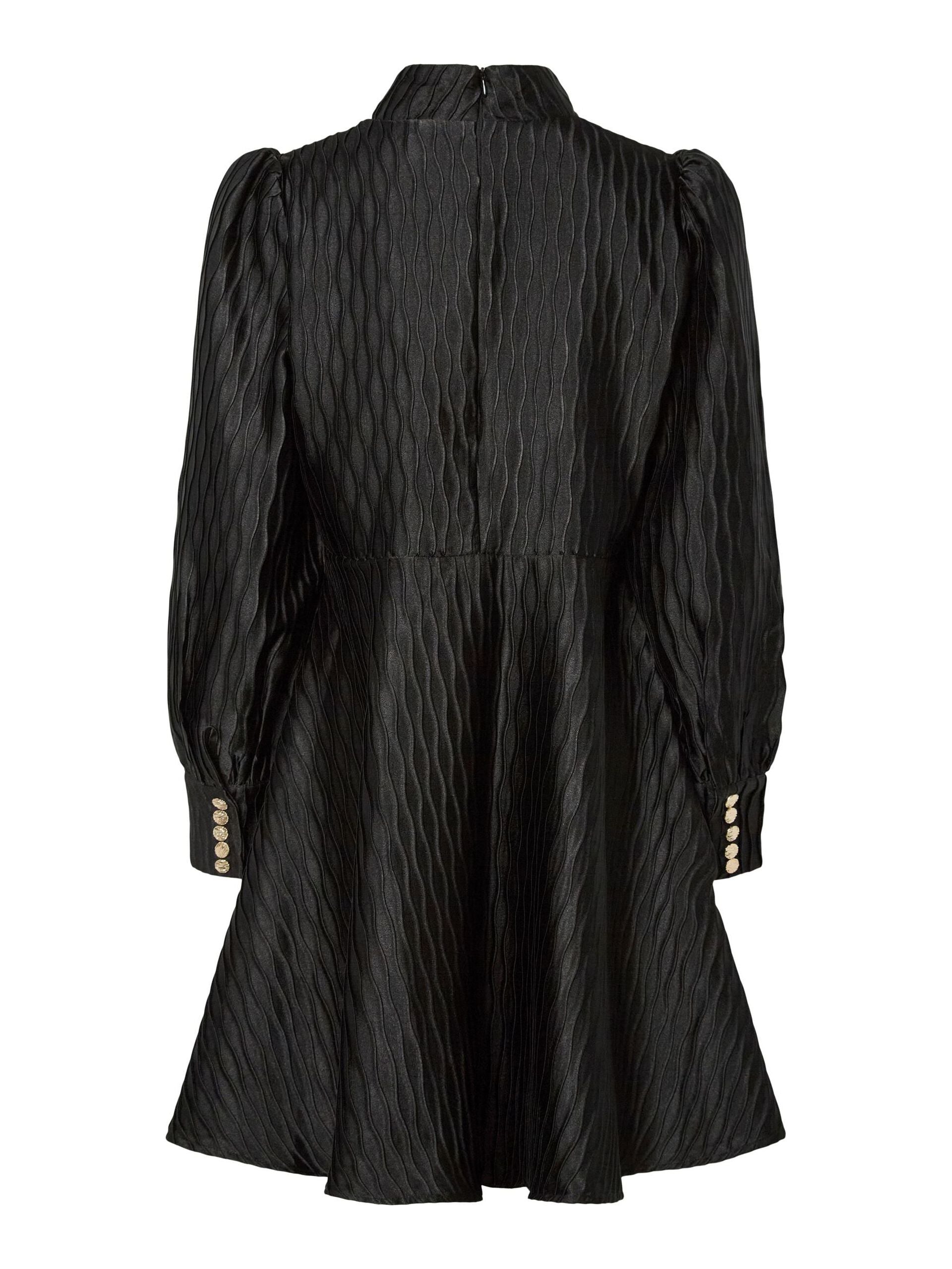 Rosa Jacquard Dress (Black)