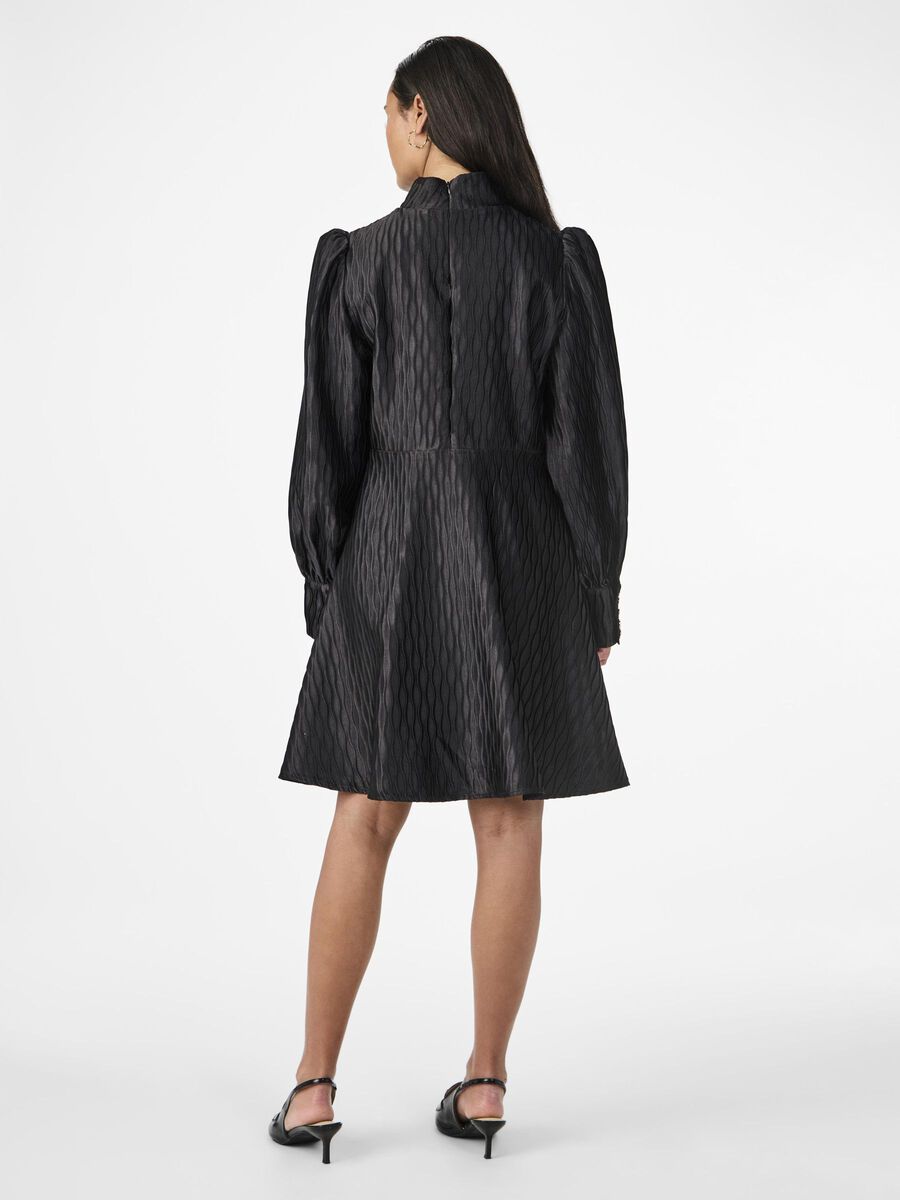 Rosa Jacquard Dress (Black)