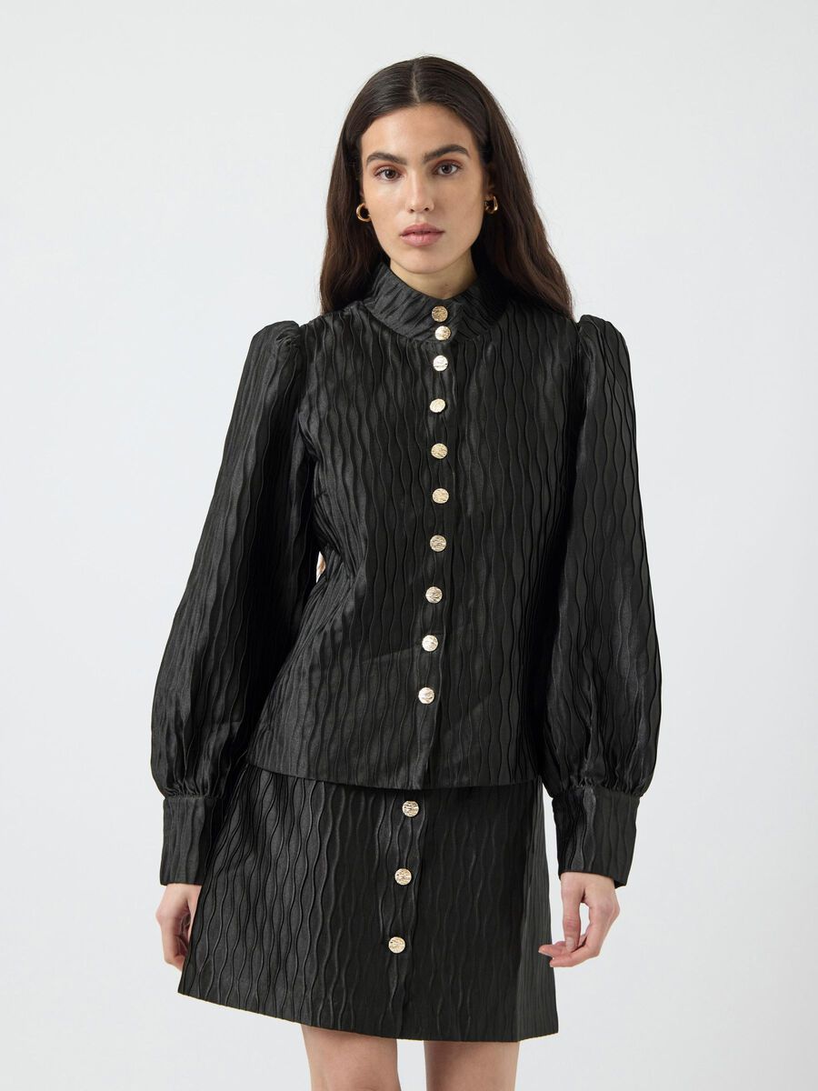 Rylan Jacquard Shirt (Black)