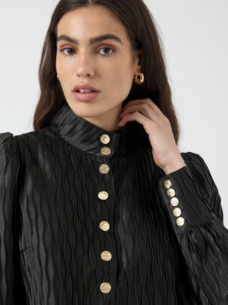 Rylan Jacquard Shirt (Black)