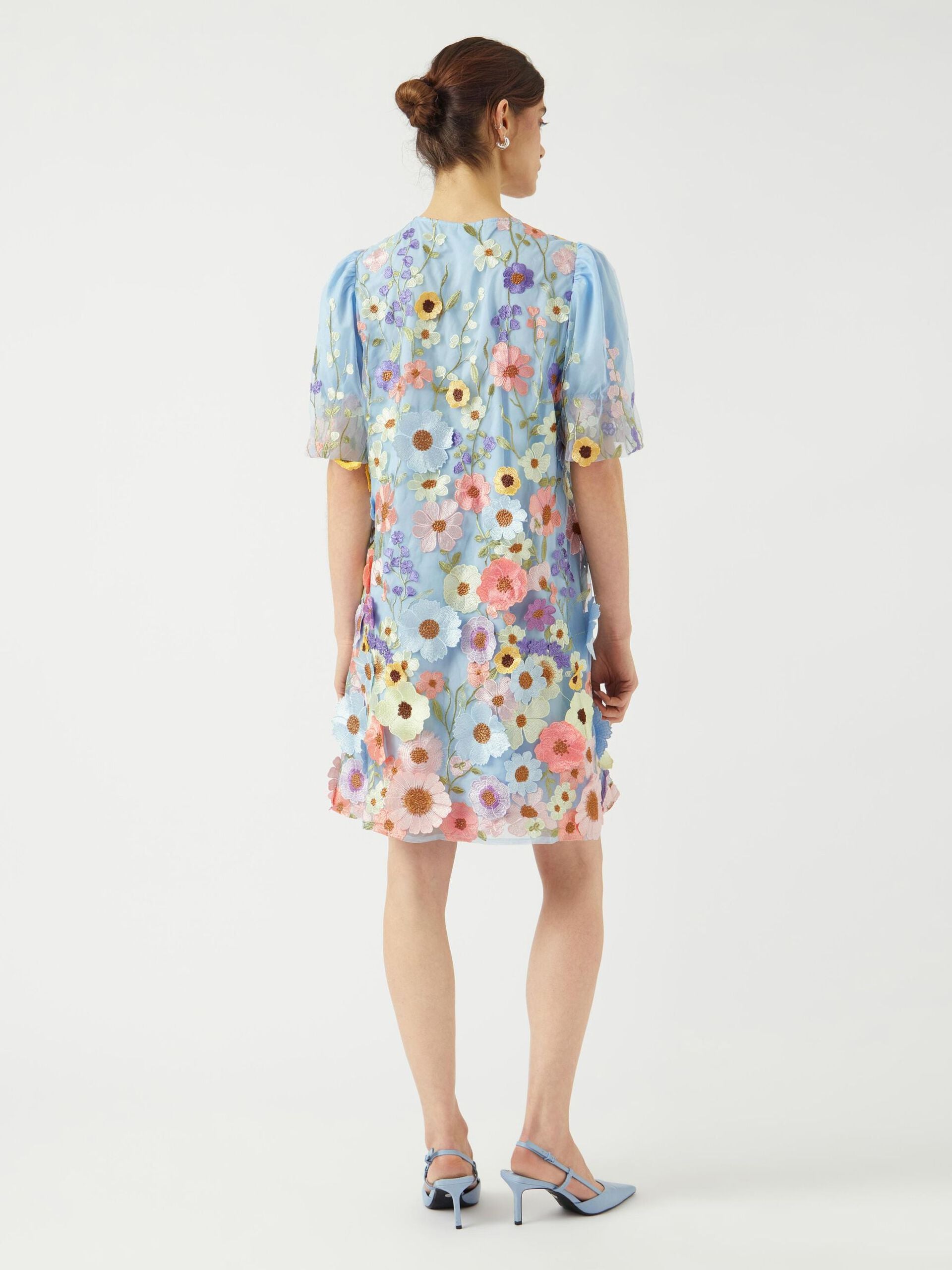 Faye Short Dress (Halogen Blue)