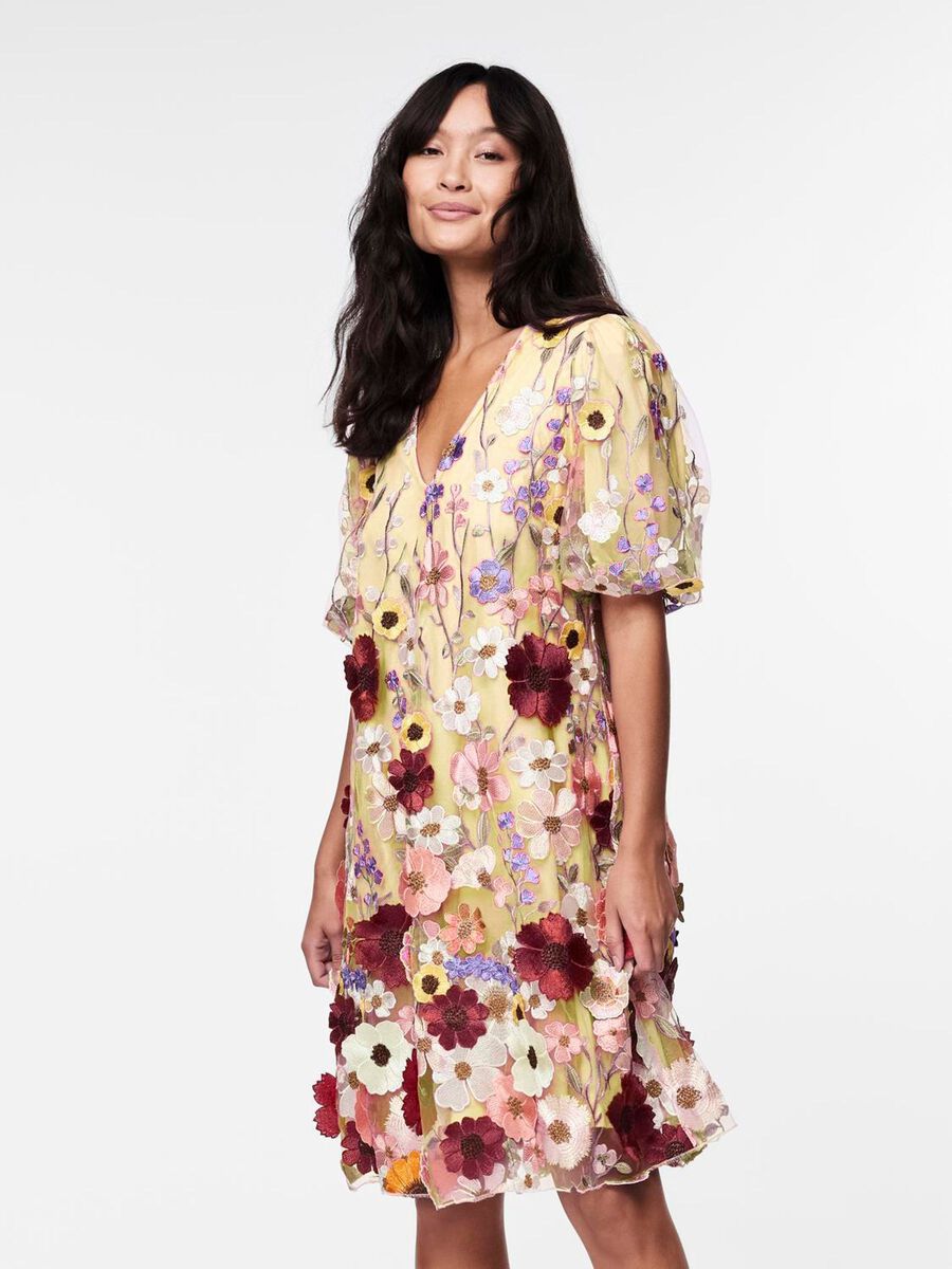 Faye Short Dress (Whisper/White)