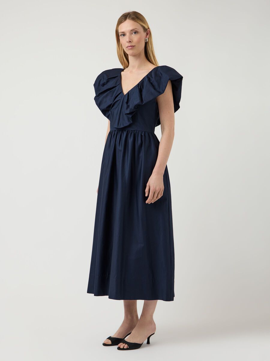 Sara Midi Dress (Navy)