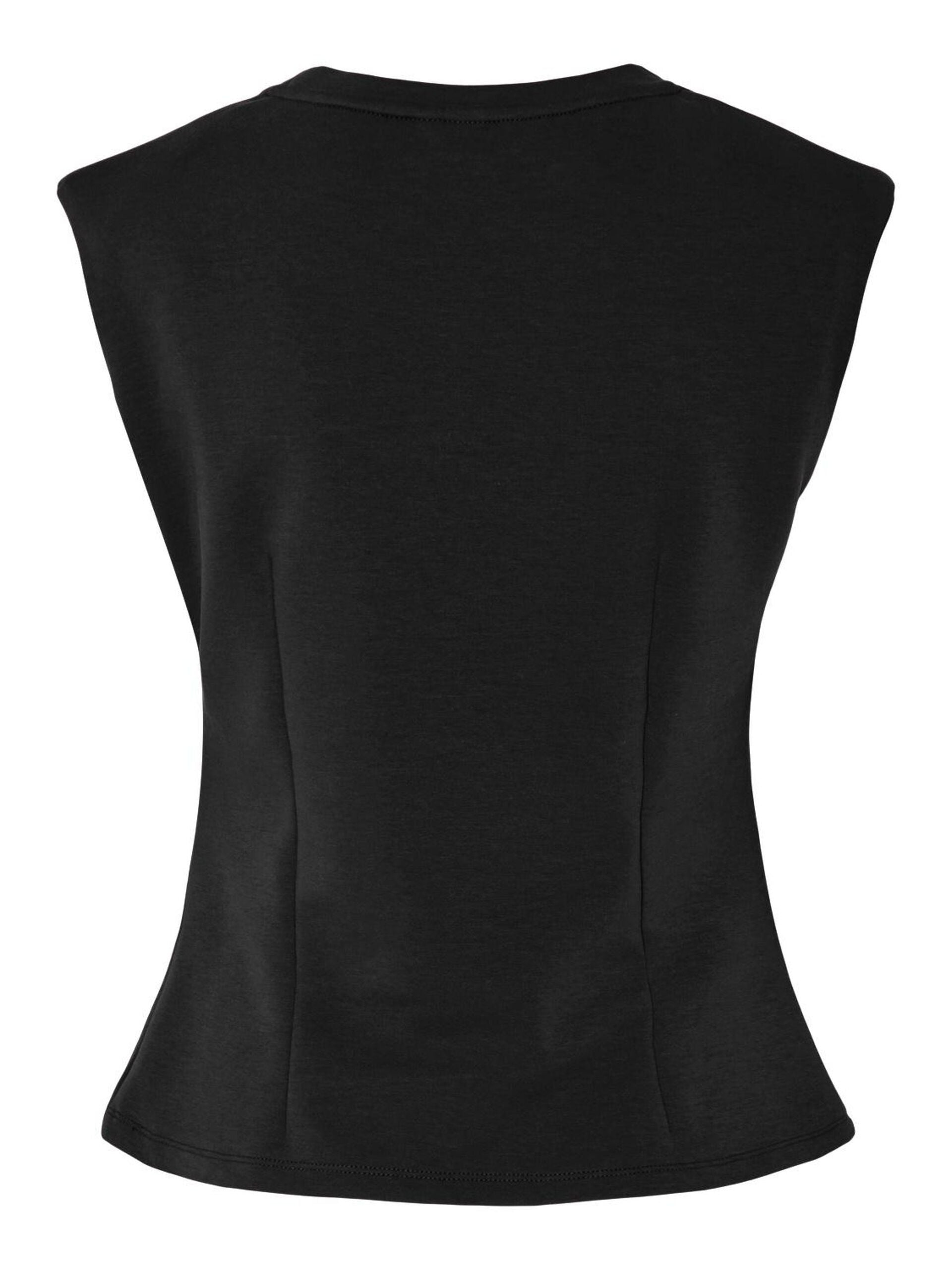 Pina Sleeveless Top (Black)
