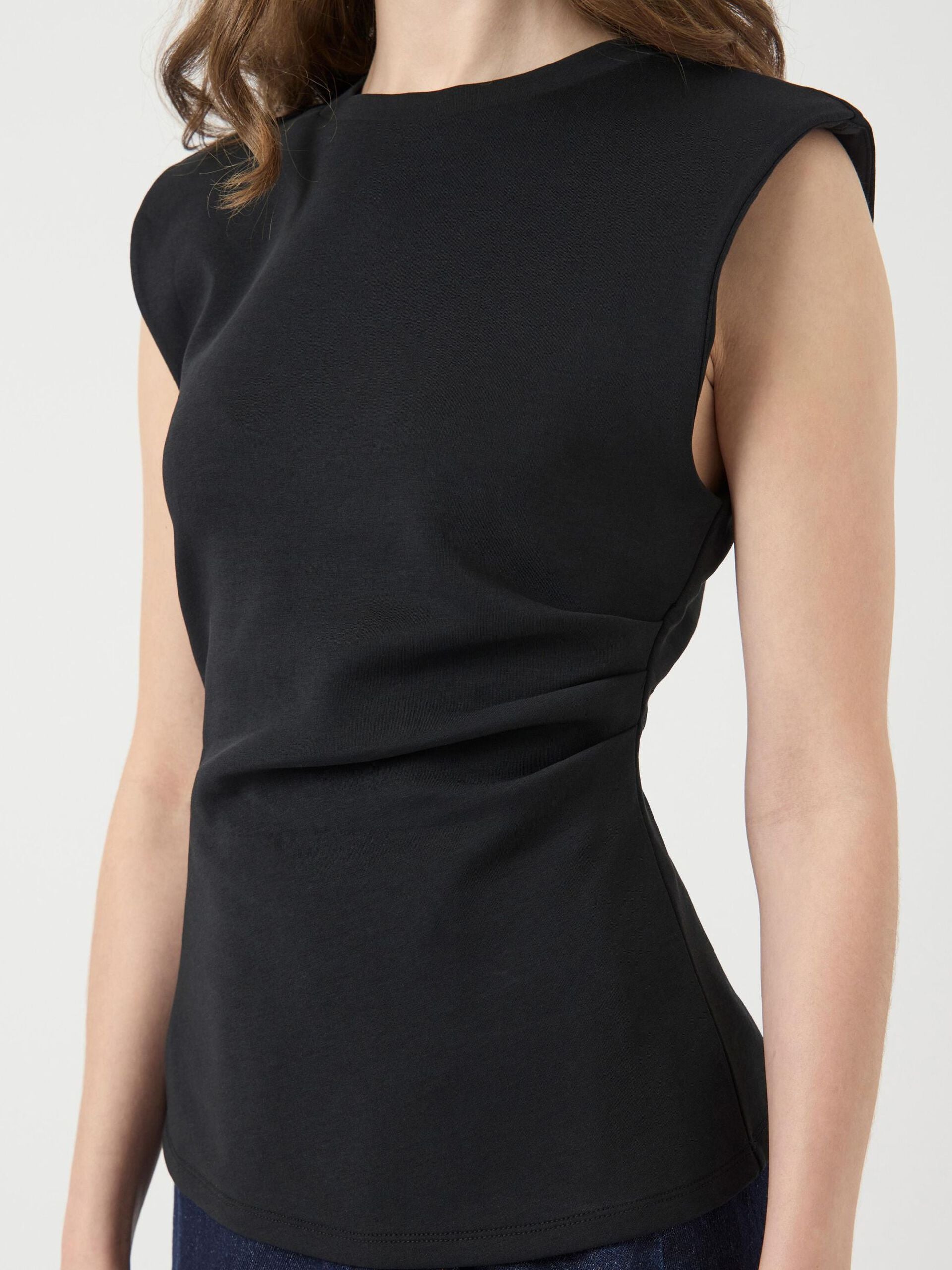 Pina Sleeveless Top (Black)