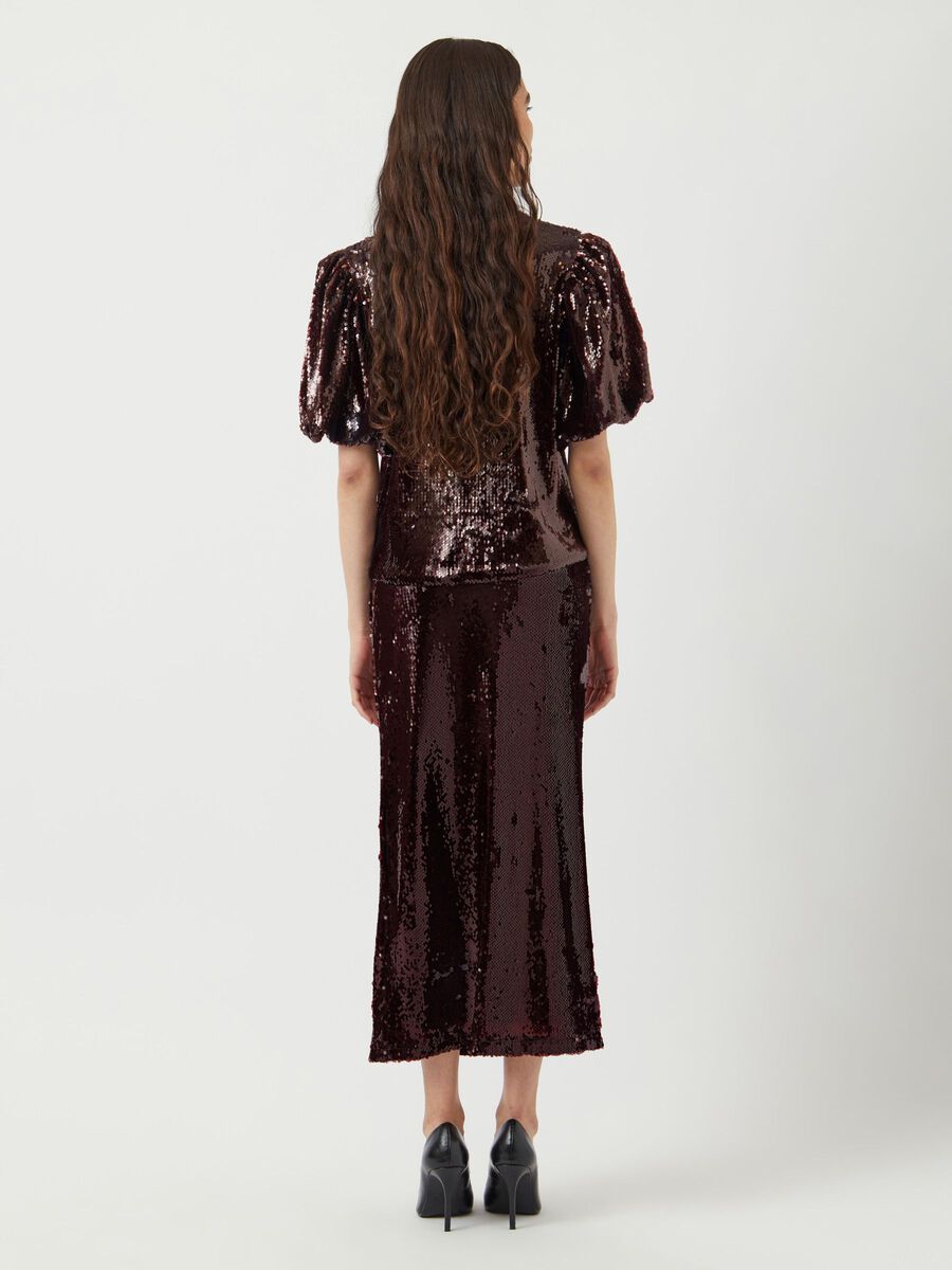 Rosalene Sequin Ankle Skirt (Port Royale)