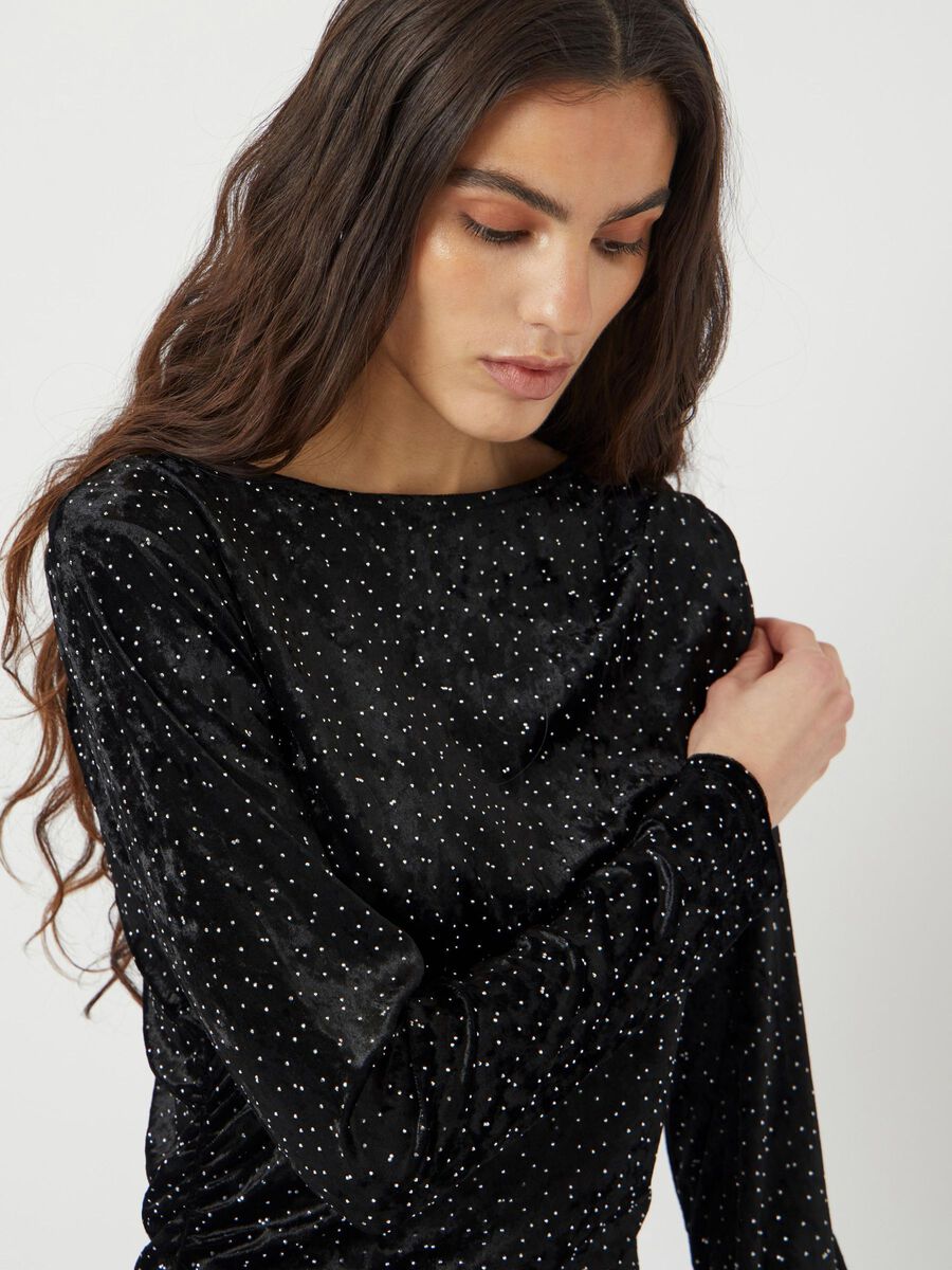 Lia Rhinestone Maxi Dress (Black)