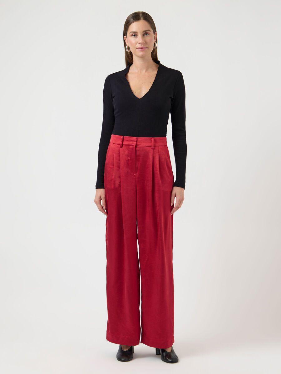 Vima Satin Pants (Jester Red)