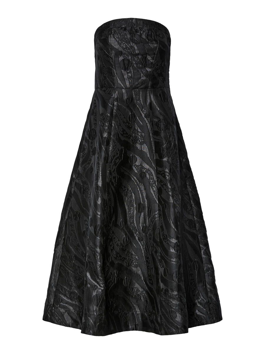 Tello Tube Midi Dress (Black)