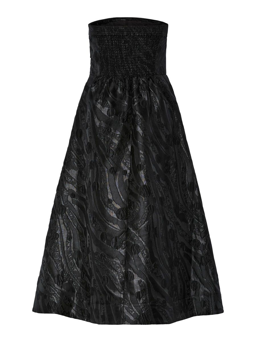 Tello Tube Midi Dress (Black)