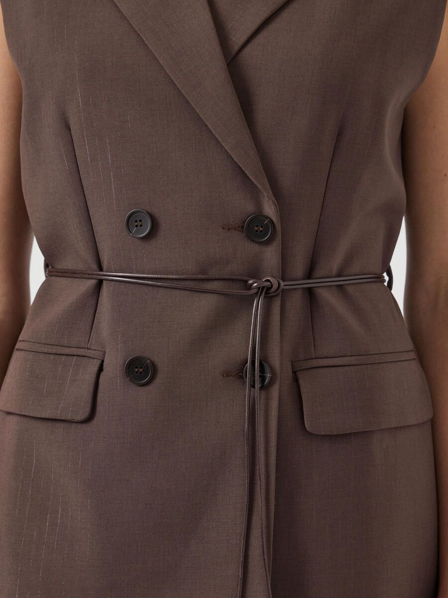 Imma Waistcoat (Chocolate Brown/Metallic)