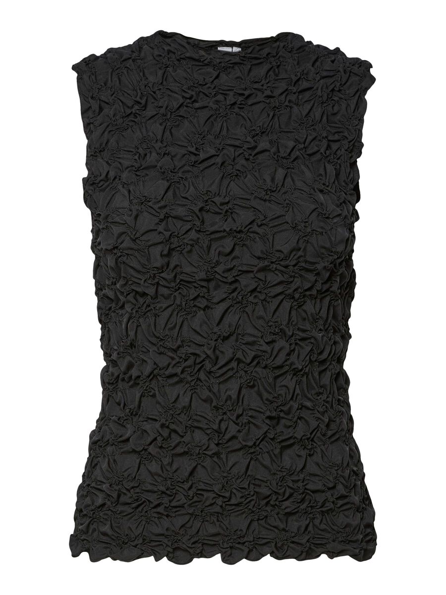 Althea Sleeveless Top (Black)