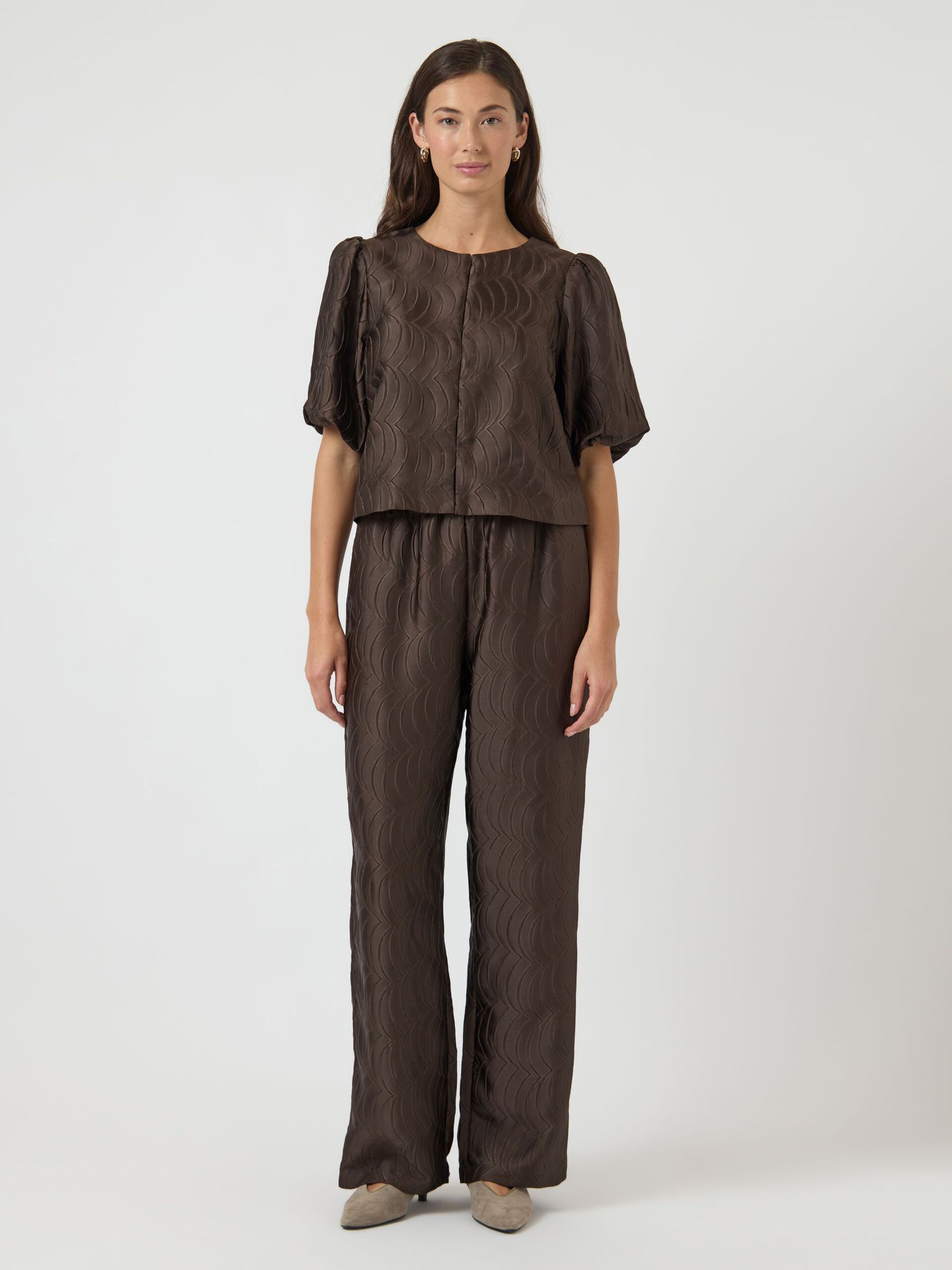 Limo Wide Leg Pants (Chocolate Brown)