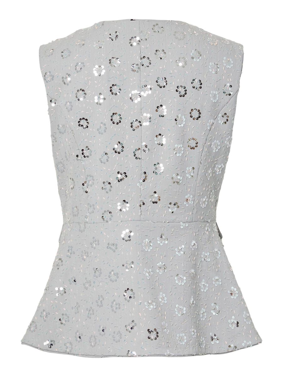 Soller Embellished Waistcoat (High Rise/Grey)