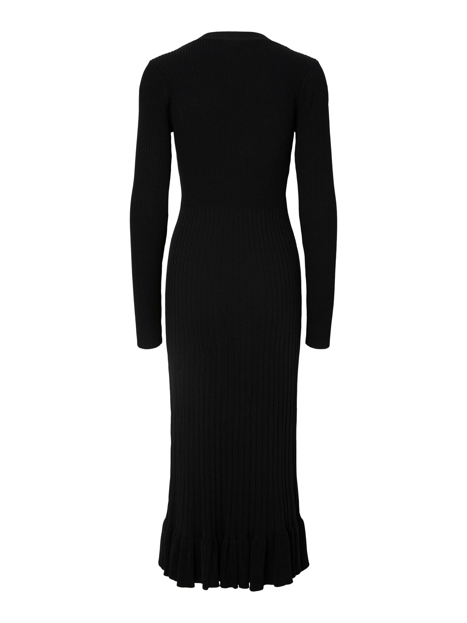 Mikla Long Knit Dress (Black)
