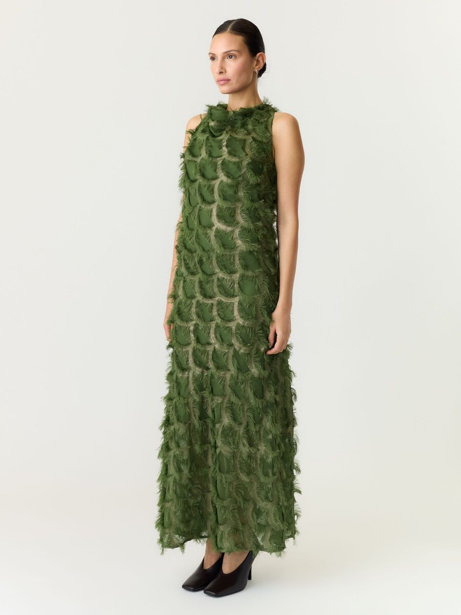 Zilla Dress (Chive/Metallic)