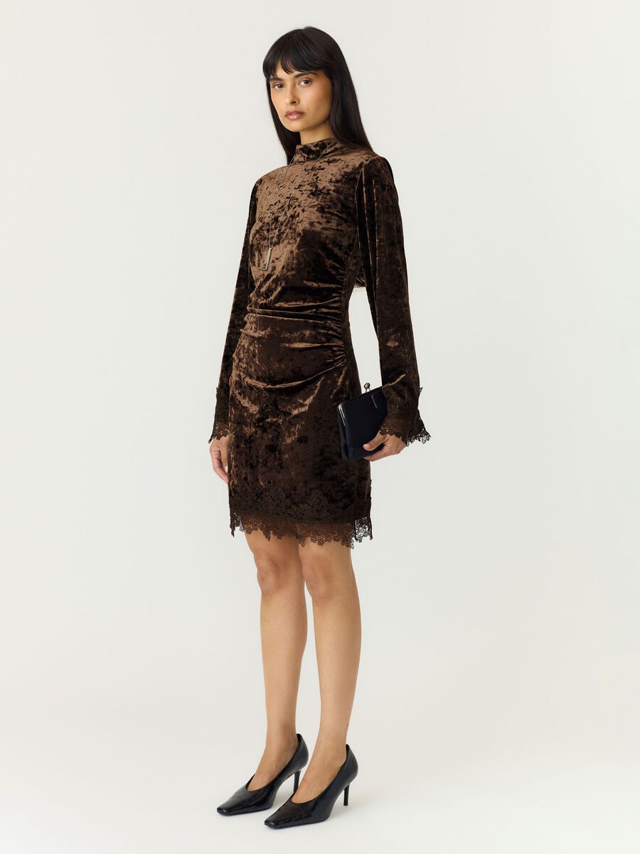 Chloe Mini Dress (Coffee Bean)