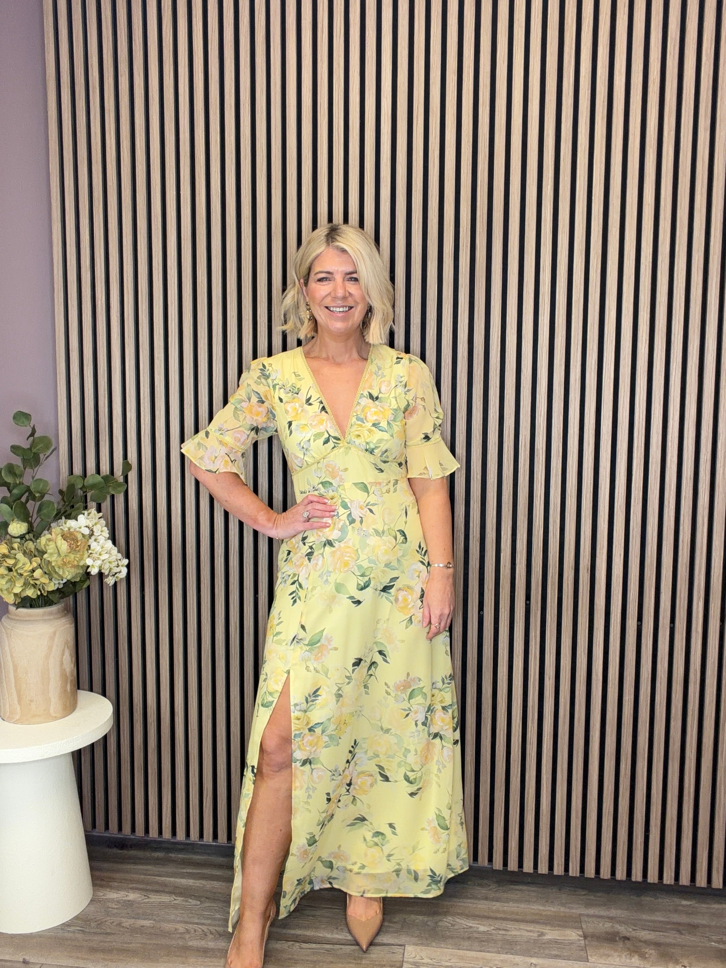 The Goldie Maxi Dress (Yellow)