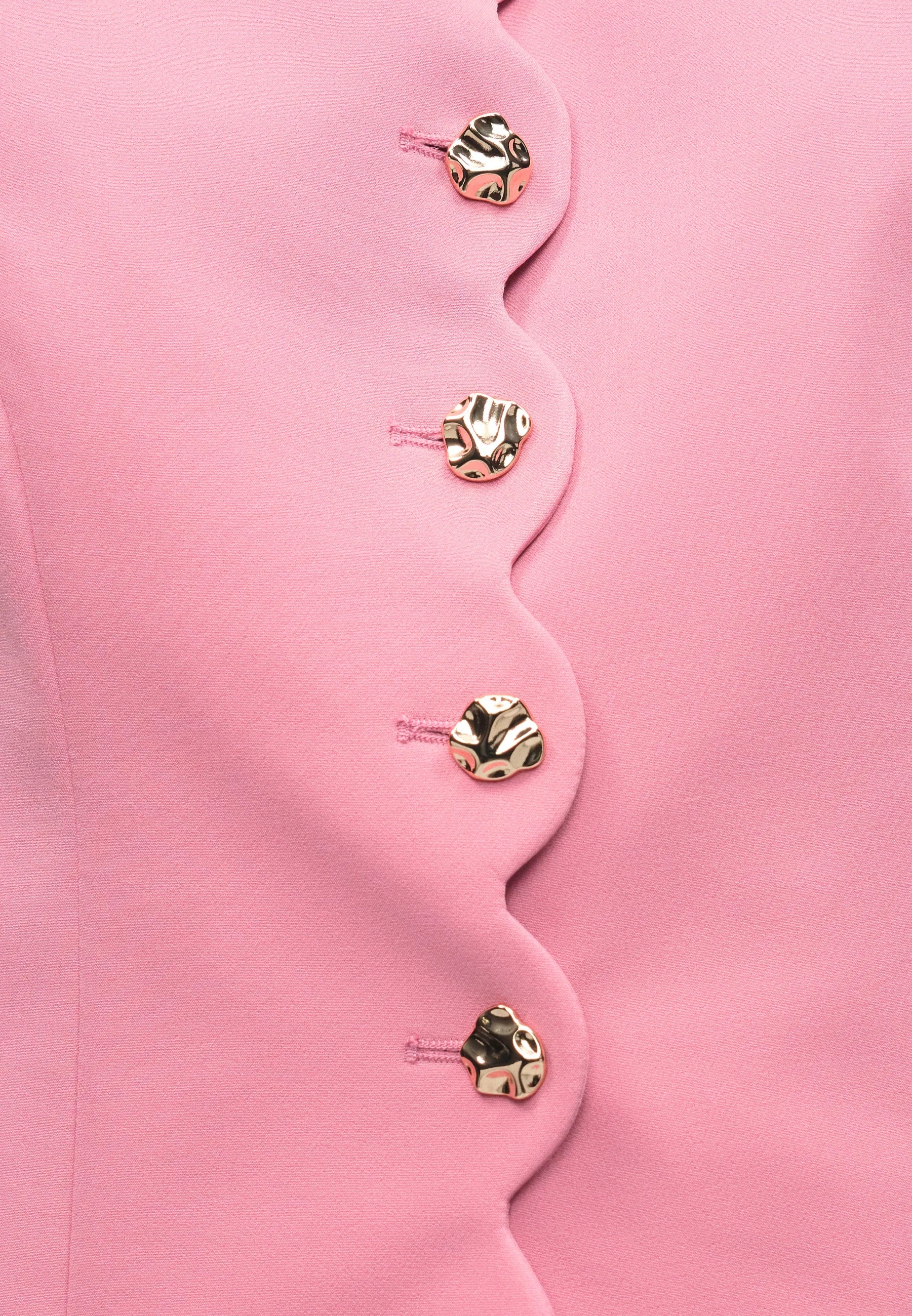 Sive Tailored Waistcoat (Sea Pink)