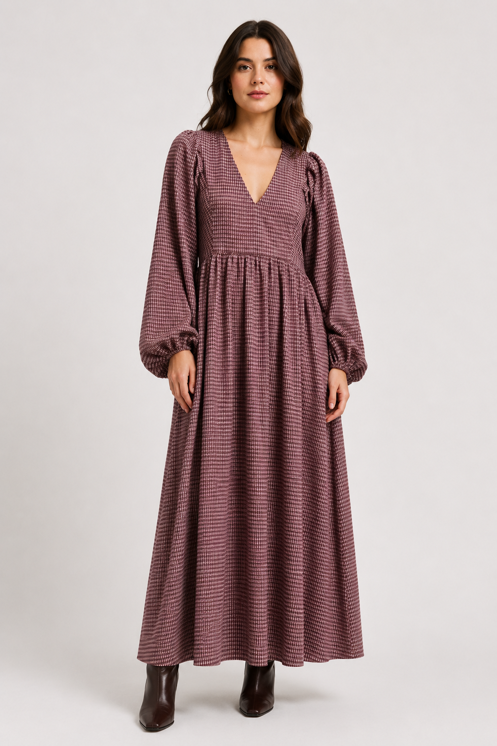 Ryuzu Dress (Burgundy)