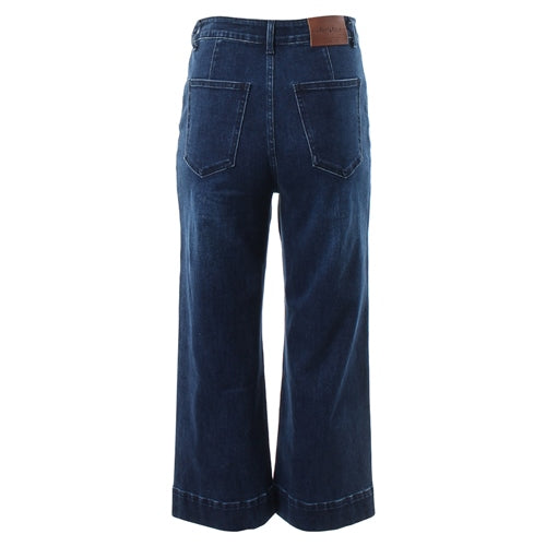 POLLY CROP FLARE JEANS (DARK INK)