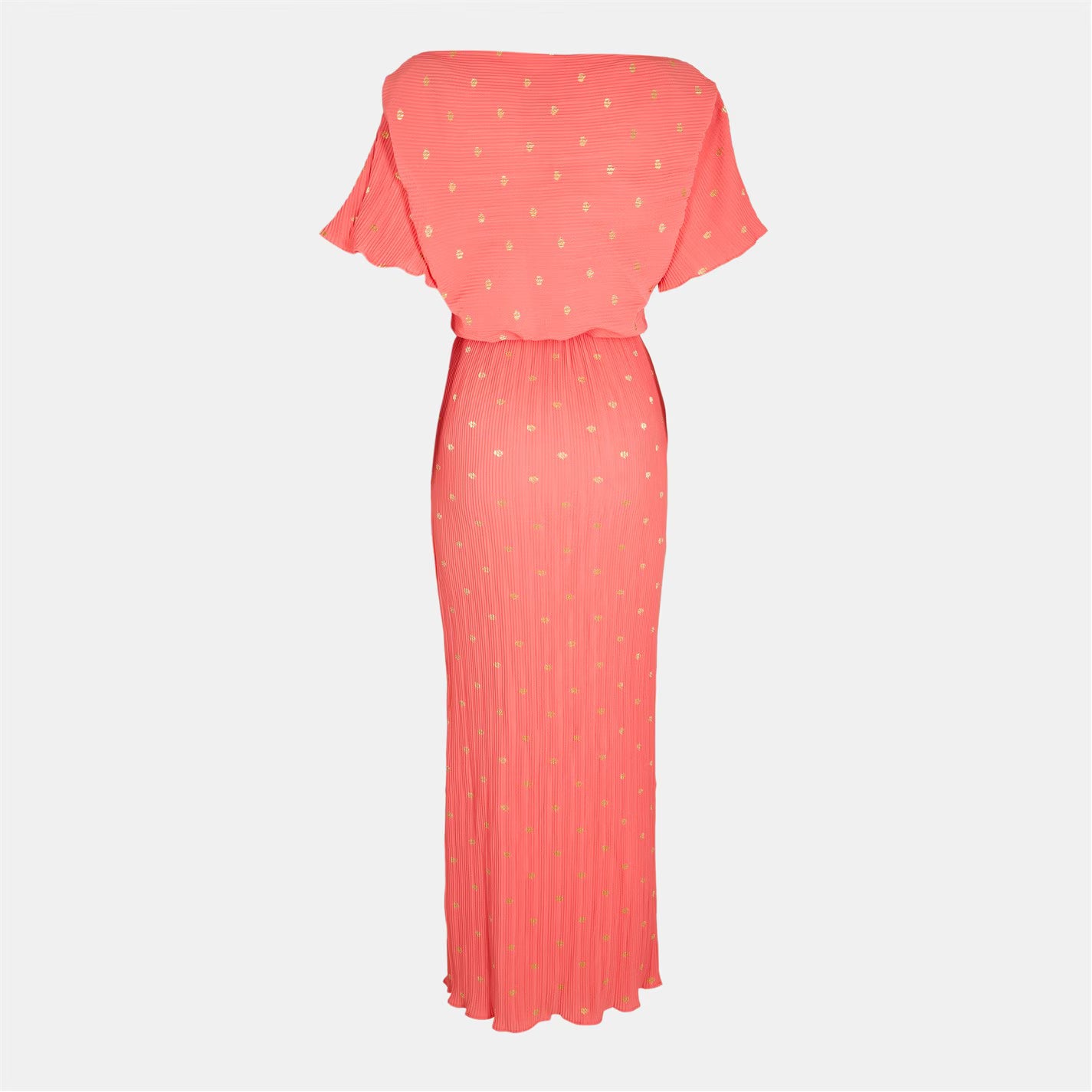 Plisse Tilly Dress (Coral)