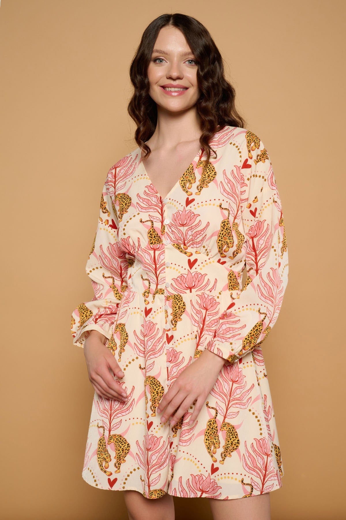 Augusta Mini Dress (Cream)